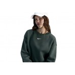 Nike Sportswear Phoenix Fleece Γυναικεία Μακρυμάνικη Μπλούζα Χακί
