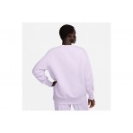 Nike Sportswear Phoenix Fleece Γυναικεία Μακρυμάνικη Μπλούζα Λιλά