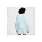 Nike Sportswear Phoenix Fleece Γυναικεία Μακρυμάνικη Μπλούζα Γαλάζια