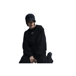 Nike Sportswear Phoenix Fleece Μπλούζα Με Λαιμόκοψη Γυναικεία (DQ5761 010)