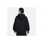 Nike Sportswear Phoenix Fleece Γυναικείο Φούτερ Με Κουκούλα Μαύρο