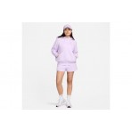 Nike Sportswear Phoenix Fleece Γυναικείο Φούτερ με Κουκούλα Λιλά