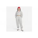 Nike Phoenix Fleece Γυναικείο Παντελόνι Φόρμας Γκρι
