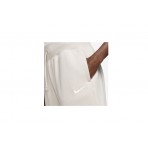 Nike Phoenix Fleece Γυναικείο Παντελόνι Φόρμας Εκρού