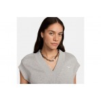 Nike Sportswear Phoenix Fleece Γυναικεία Αμάνικη Μπλούζα Γκρι