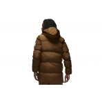 Jordan Essential Ανδρικό Παρκά Puffer Μπουφάν Καφέ