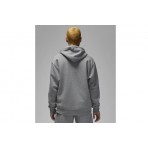 Jordan Essentials Ανδρική Ζακέτα με Κουκούλα Γκρι