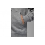 Jordan Essentials Ανδρική Ζακέτα με Κουκούλα Γκρι