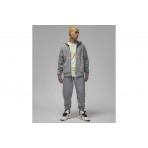 Jordan Essentials Ανδρική Ζακέτα με Κουκούλα Γκρι