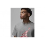 Jordan Jumpman Essentials Ανδρικό Κοντομάνικο T-Shirt Γκρι