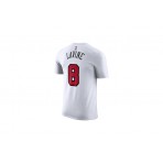 Nike Chicago Bulls Zach Lavine Ανδρικό Κοντομάνικο T-Shirt Λευκό
