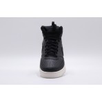 Nike Court Vision Mid Ανδρικά Χειμερινά Sneakers Μαύρα, Λευκά