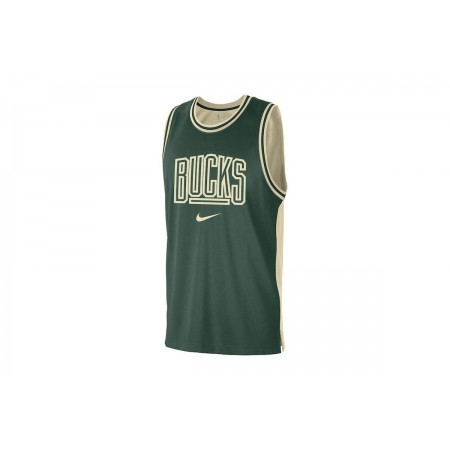 Nike Dri-Fit Milwaukee Bucks Courtside Ανδρική Αμάνικη Μπλούζα 
