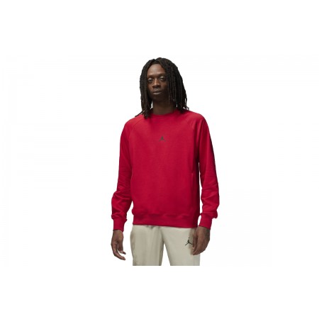 Jordan Dri-FIT Sport Fleece Ανδρική Μακρυμάνικη Μπλούζα Κόκκινη