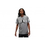 Jordan Ανδρικό Κοντομάνικο T-Shirt Γκρι (DV1445 091)