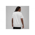 Jordan Ανδρικό Κοντομάνικο T-Shirt Λευκό (DV1445 100)
