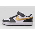 Nike Court Borough Low Recraft Παιδικά Sneakers Λευκά, Μαύρα, Χρυσά