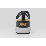 Nike Court Borough Low Recraft Παιδικά Sneakers Λευκά, Μαύρα, Χρυσά