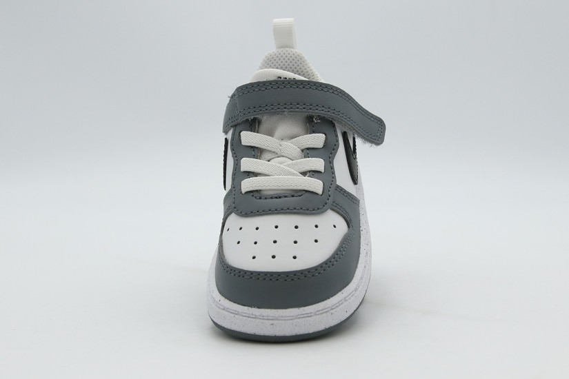 Nike Court Borough Low Recraft Βρεφικά Sneakers Γκρι, Λευκά