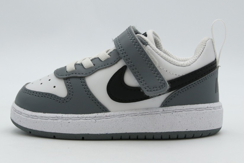 Nike Court Borough Low Recraft Βρεφικά Sneakers Γκρι, Λευκά
