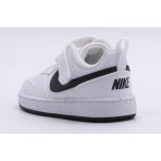 Nike Court Borough Low Recraft Βρεφικά Sneakers Λευκά, Μαύρα