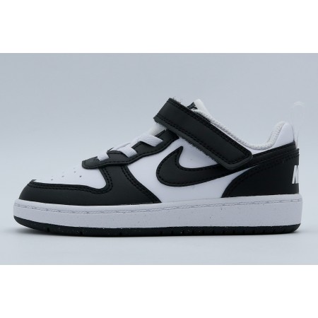 Nike Court Borough Low Recraft Βρεφικά Sneakers Μαύρα, Λευκά