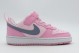 Nike Court Borough Low Recraft Βρεφικά Sneakers Ροζ, Γκρι Σκούρο, Λευκά