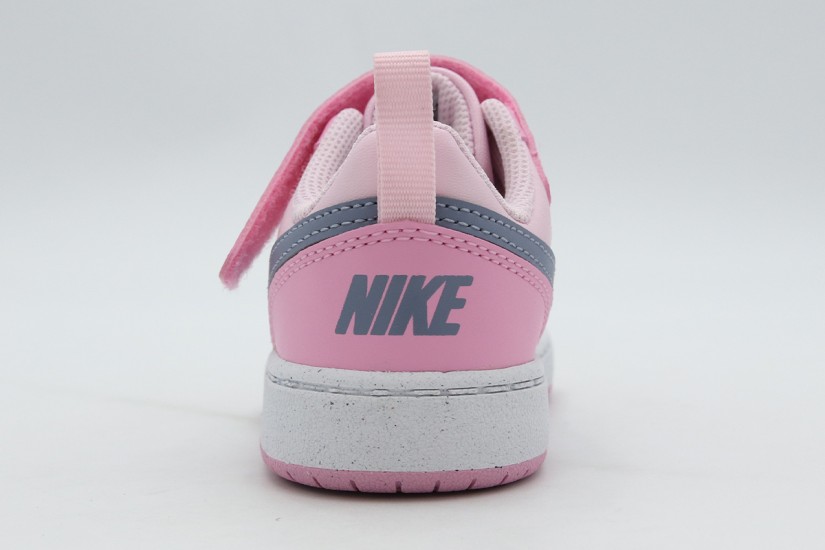 Nike Court Borough Low Recraft Βρεφικά Sneakers Ροζ, Γκρι Σκούρο, Λευκά