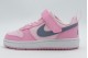 Nike Court Borough Low Recraft Βρεφικά Sneakers Ροζ, Γκρι Σκούρο, Λευκά