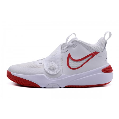 Nike Team Hustle D 11 Παιδικά Μπασκετικά Παπούτσια Λευκά, Κόκκινα