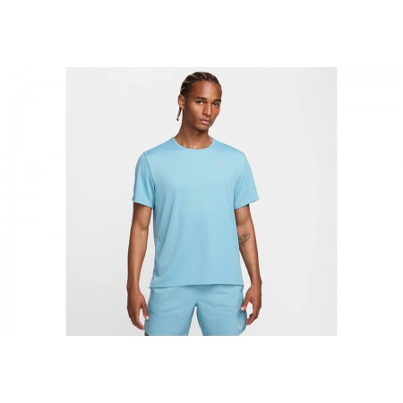 Nike Dri-FIT UV Miler Ανδρικό Κοντομάνικο Αθλητικό T-Shirt Άκουα