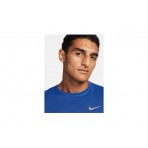 Nike Dri-FIT UV Miler Ανδρικό Κοντομάνικο Αθλητικό T-Shirt Μπλε