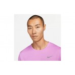 Nike Dri-FIT UV Miler Ανδρικό Κοντομάνικο Αθλητικό T-Shirt Μωβ