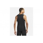 Nike Dri-FIT Miler Run Ανδρική Αμάνικη Μπλούζα Μαύρη