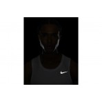 Nike Dri-FIT Miler Run Ανδρική Αμάνικη Μπλούζα Λευκή