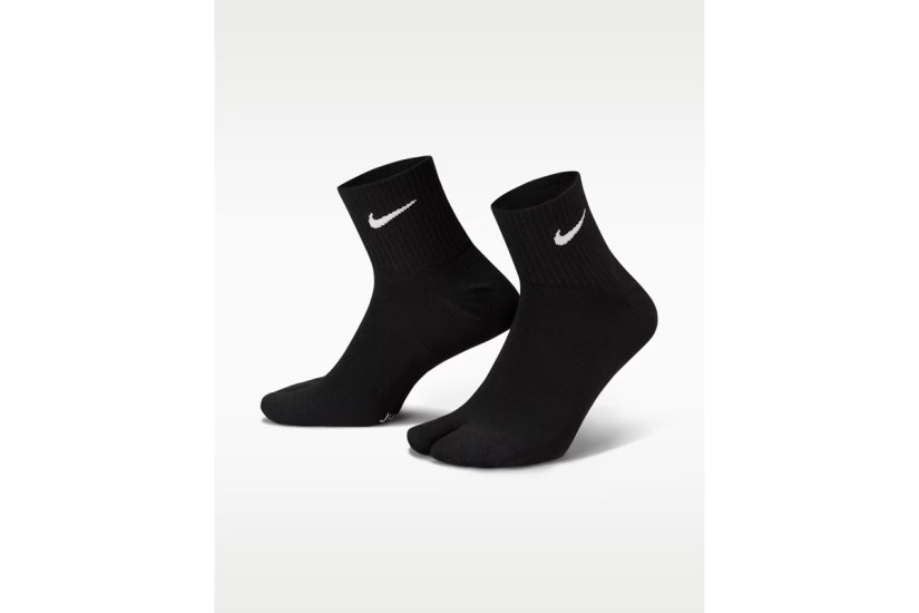Nike Everyday Plus Rift Split-Toe Dri-FIT Κάλτσες μέχρι τον Αστράγαλο Μαύρες 1 Ζευγάρι