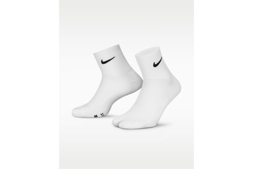 Nike Everyday Plus Rift Split-Toe Dri-FIT Κάλτσες μέχρι τον Αστράγαλο Λευκές 1 Ζευγάρι
