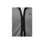 Jordan Air Fleece Dri-FIT Ανδρική Ζακέτα Με Κουκούλα Γκρι