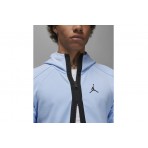 Jordan Air Fleece Dri-FIT Ανδρική Ζακέτα Με Κουκούλα Σιέλ