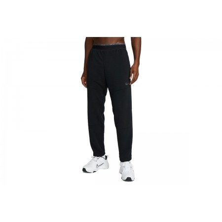 Nike Fleece Fitness Dri-FIT Ανδρικό Παντελόνι Φόρμας Μαύρο