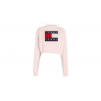 Tommy Jeans Tjw Bxy Center Flag Sweater Μπλούζα Πλεκτή Γυναικεία (DW0DW14261 TJ9)