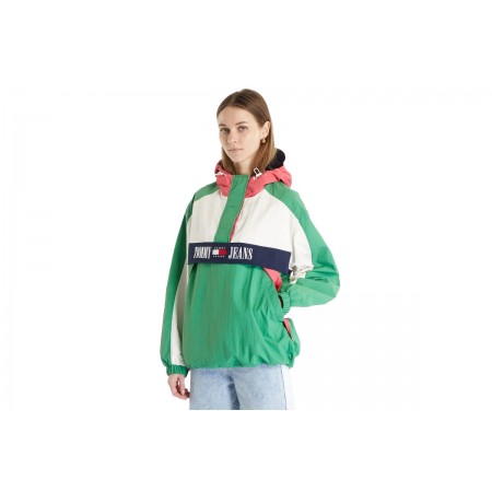 Tommy Jeans Tjw Chicago Archive Popover Μπουφάν Ελαφρύ Γυναικείο 