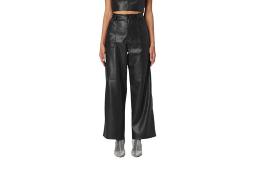 Tommy Jeans Tjw Daisy Lr Baggy Pleather Pant Παντελόνι Casual (DW0DW16385 BDS)