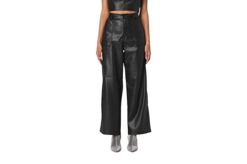 Tommy Jeans Tjw Daisy Lr Baggy Pleather Pant Παντελόνι Casual (DW0DW16385 BDS)