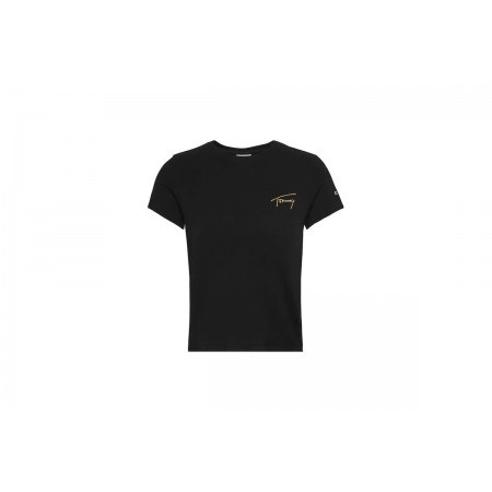 Tommy Jeans Tjw Bby Gold Signature Tee Ss T-Shirt Γυναικείο 