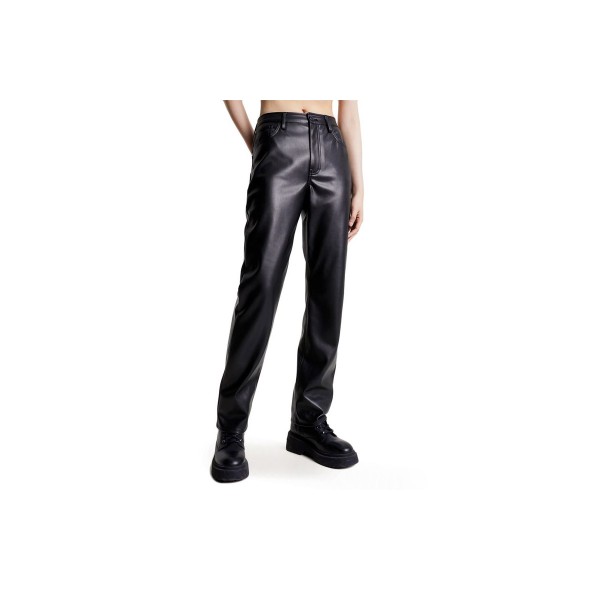 Women's Pants Tommy Jeans Julie Pleather Pants Black