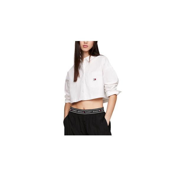 Tommy Jeans Crp Badge Shirt Πουκάμισο Μακρυμάνικο Γυναικείο (DW0DW17345 YBR)