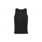 Tommy Jeans Rib Tank Γυναικεία Αμάνικη Μπλούζα Μαύρη