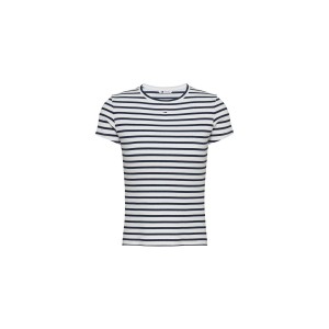 Tommy Jeans Slim Essential Rib Ss Ext T-Shirt Γυναικείο (DW0DW17383 0FC)