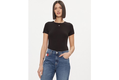 Tommy Jeans Ribbed Slim T-Shirt Γυναικείο (DW0DW17383 BDS)